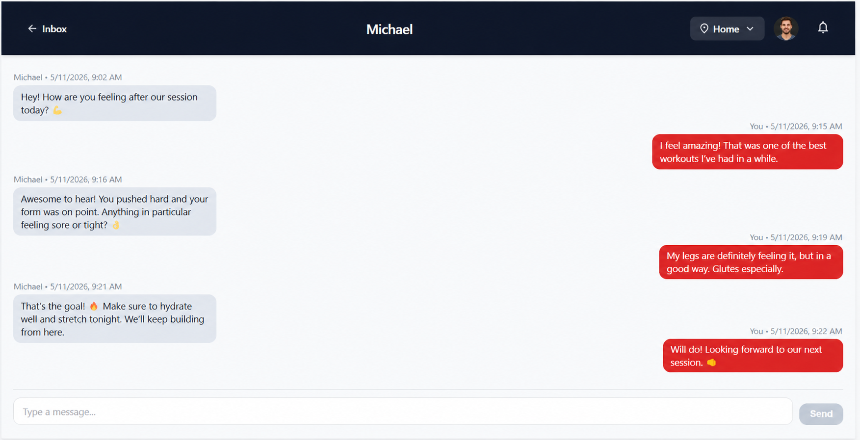 In-app messaging