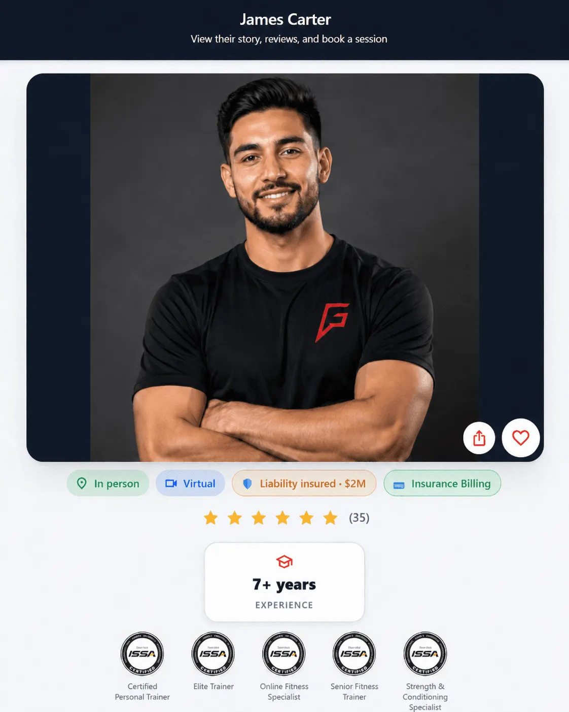 Trainer profile